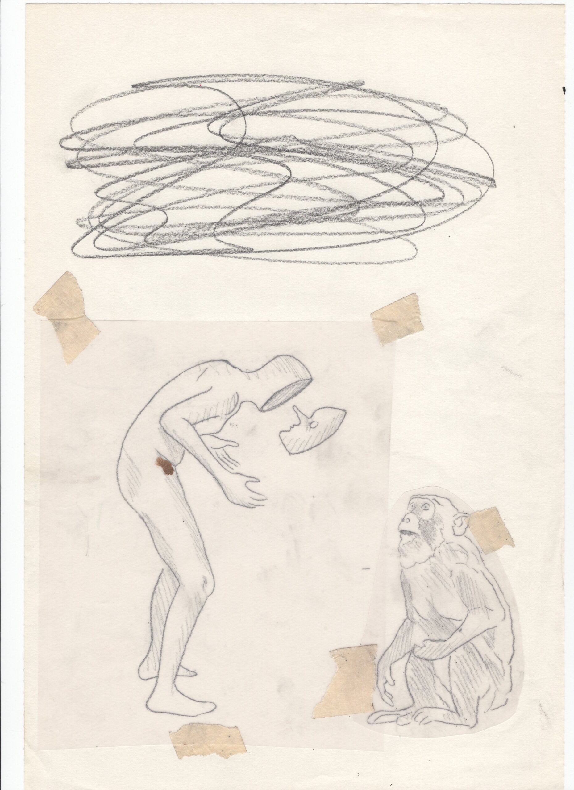 Estudios para murales, 2013-2017, Dibujo sobre distintos papeles. Medidas variables.