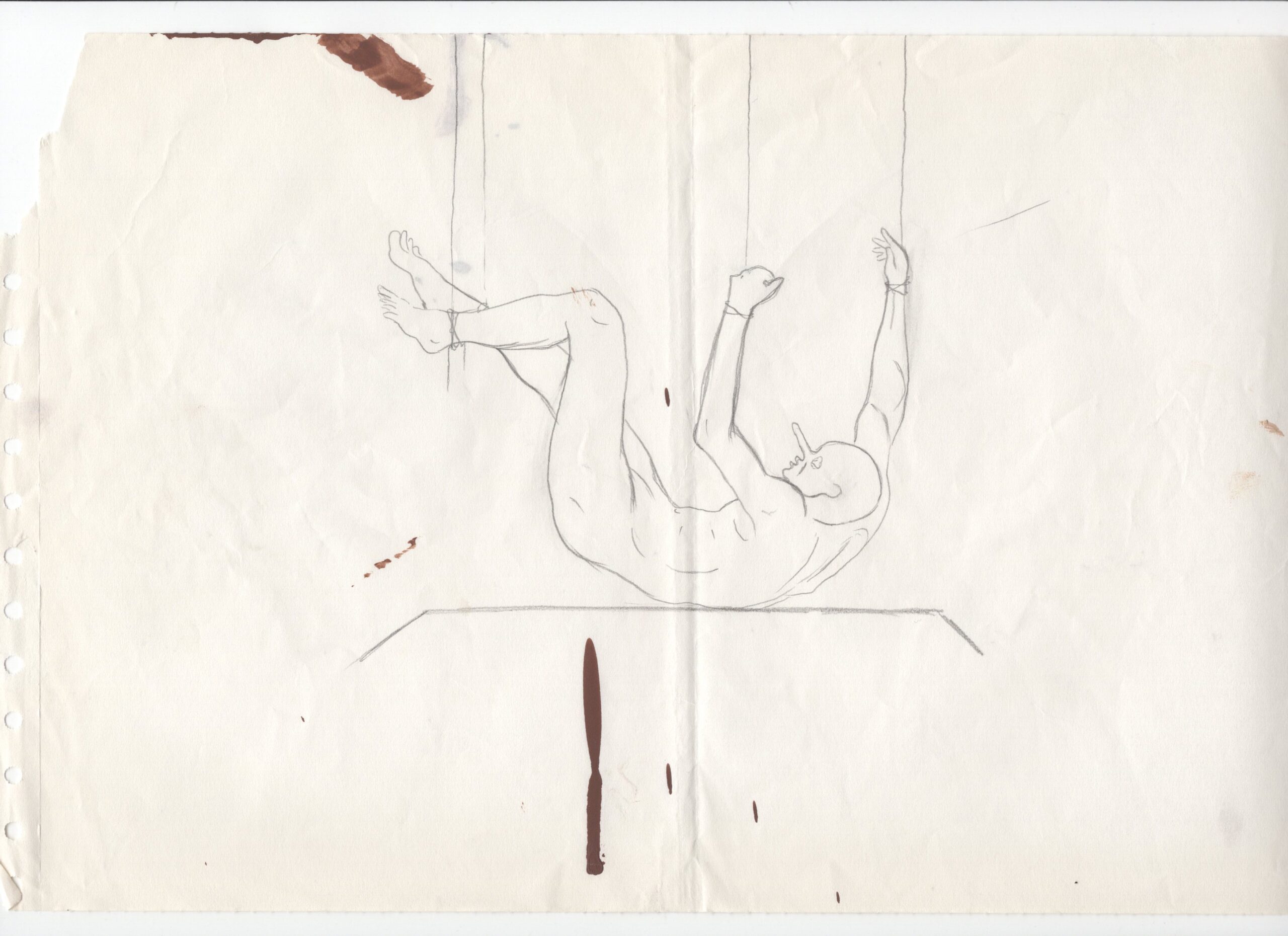 Estudios para murales, 2013-2017, Dibujo sobre distintos papeles. Medidas variables.