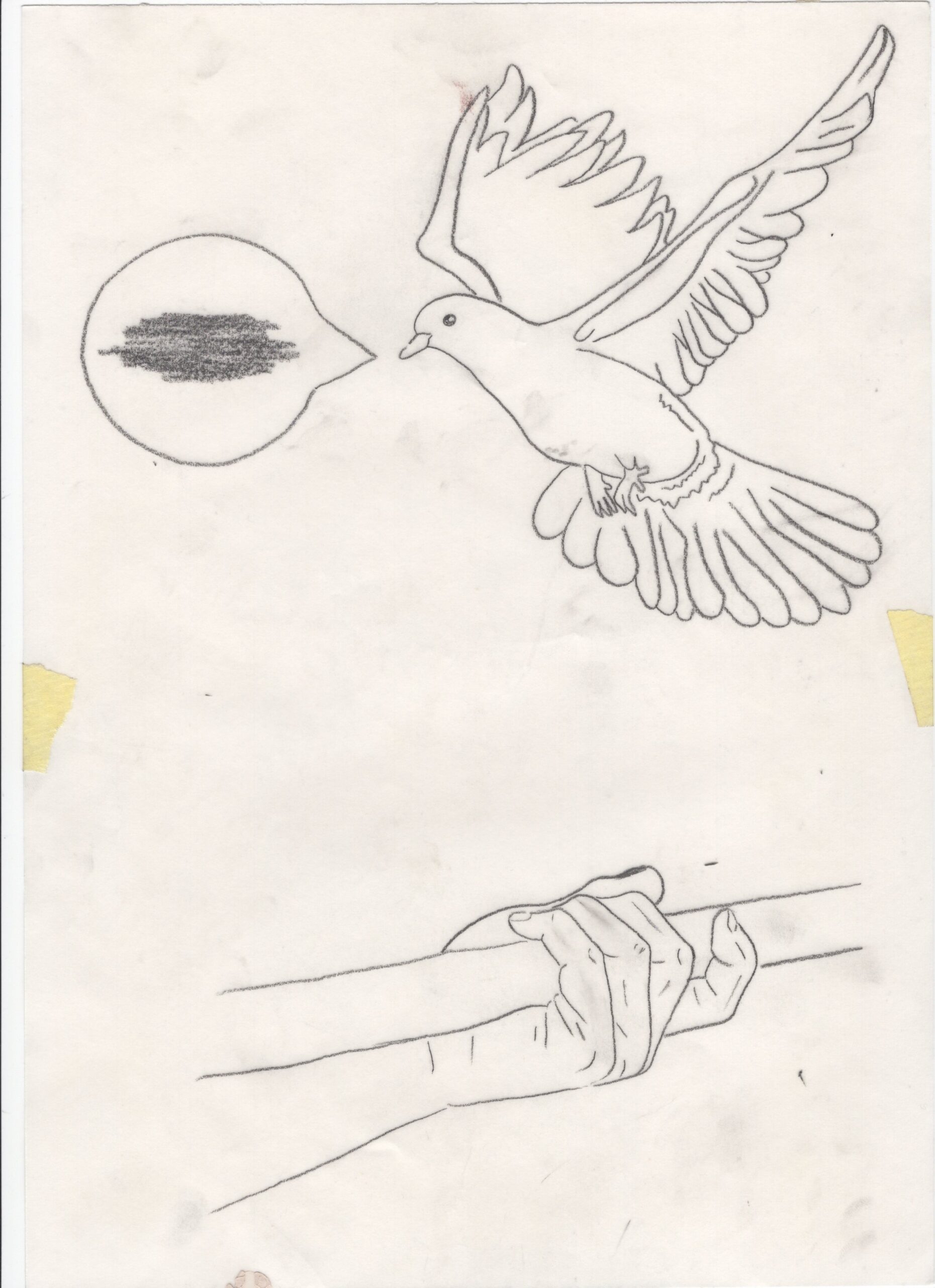 Estudios para murales, 2013-2017, Dibujo sobre distintos papeles. Medidas variables.