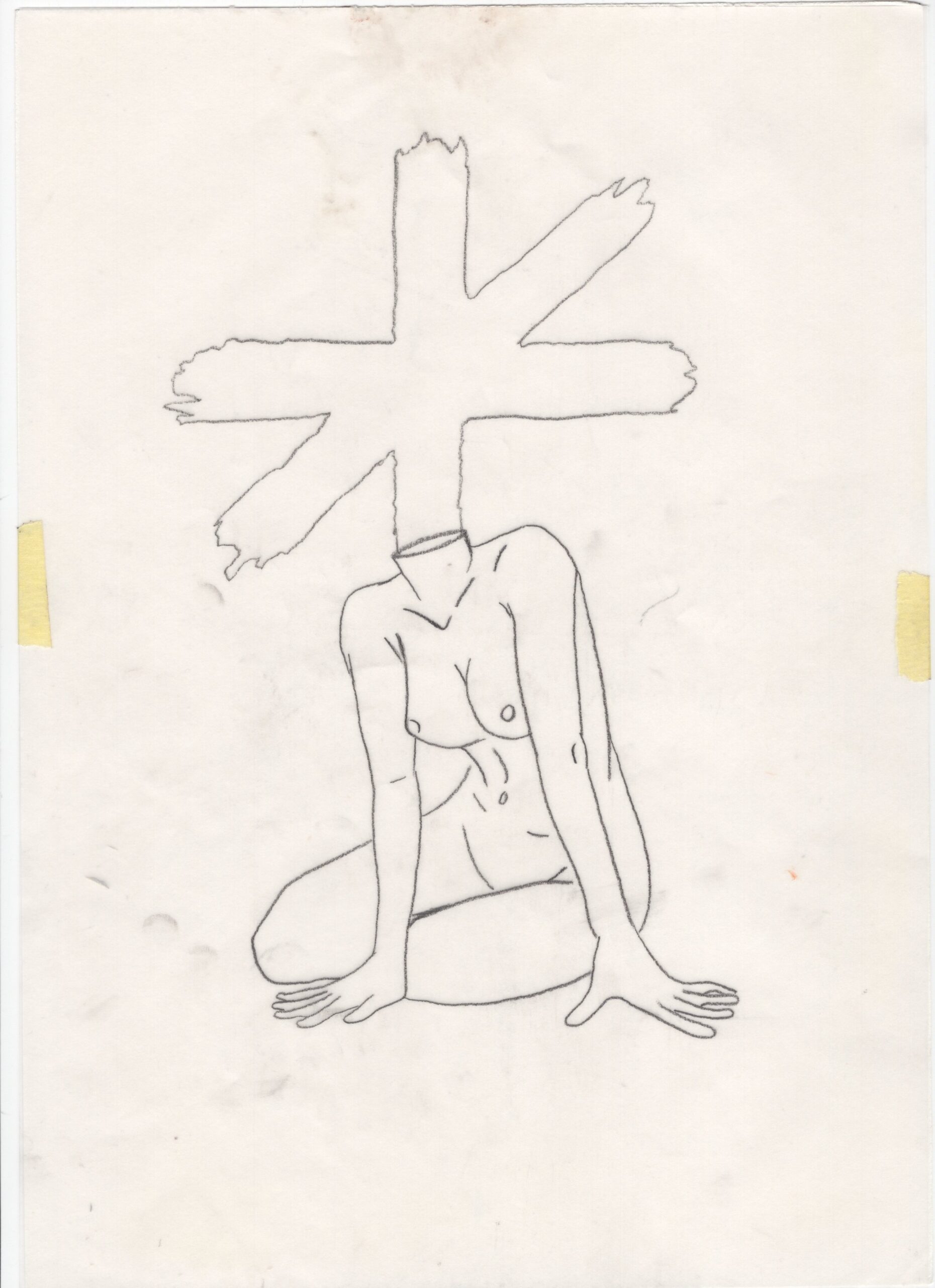 Estudios para murales, 2013-2017, Dibujo sobre distintos papeles. Medidas variables.