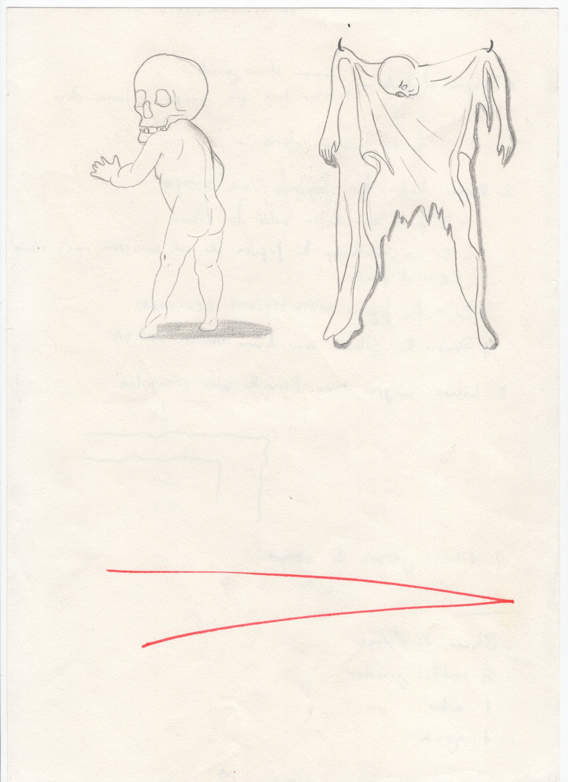 Estudios para murales, 2013-2017, Dibujo sobre distintos papeles. Medidas variables.