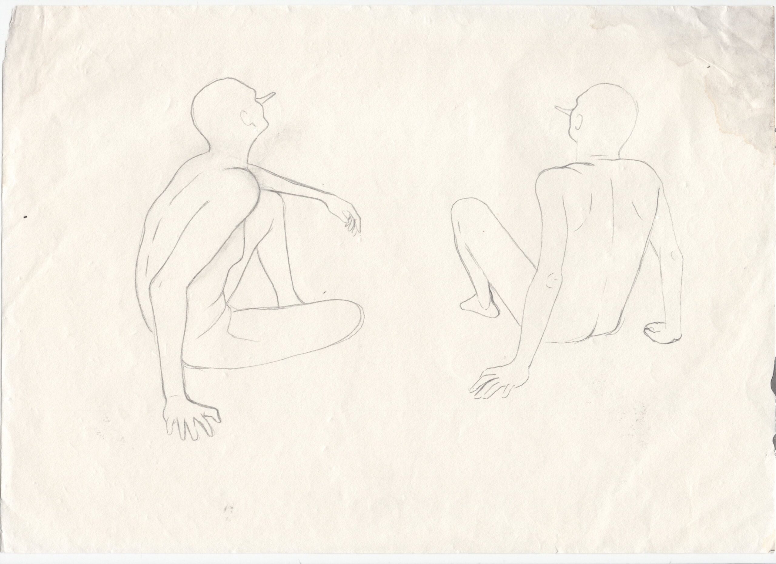 Estudios para murales, 2013-2017, Dibujo sobre distintos papeles. Medidas variables.