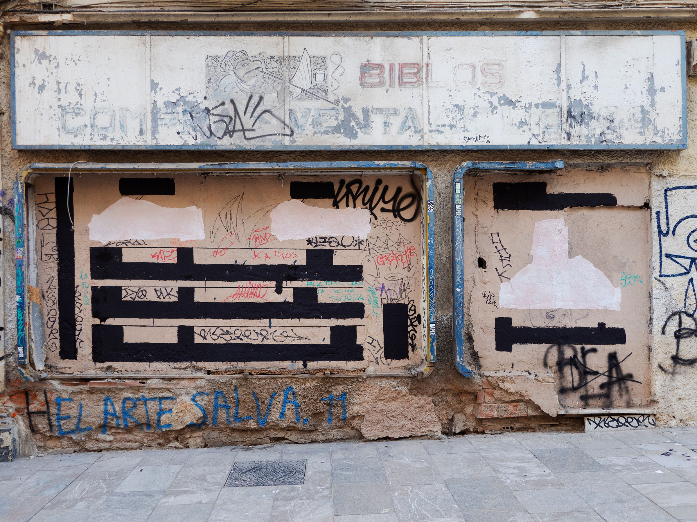 Manifiesto, 2021-2024, Pintura sobre pinturas murales. Málaga, 2022