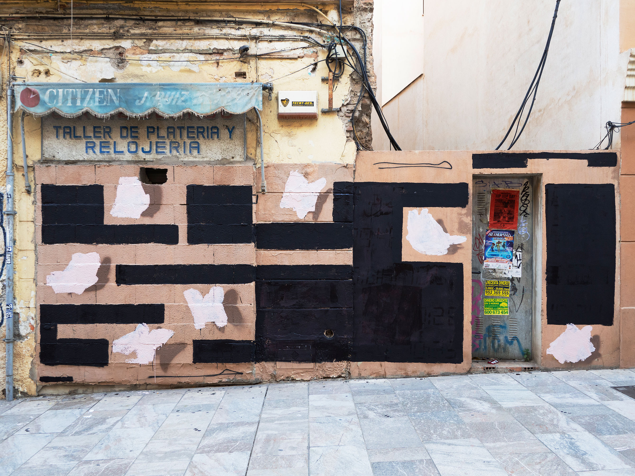 Manifiesto, 2021-2024, Pintura sobre pinturas murales. Málaga, 2022
