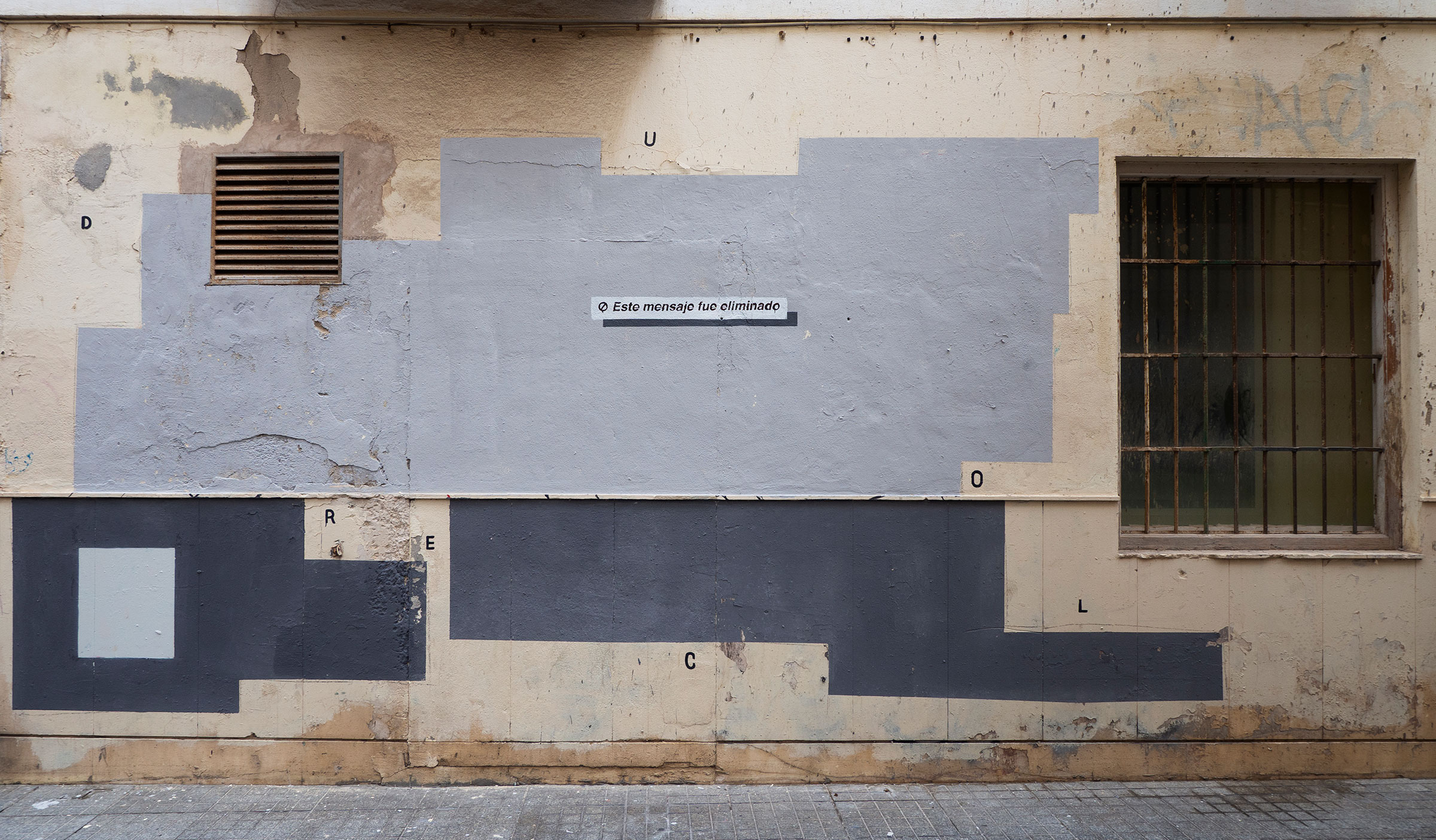 Manifiesto, 2021-2024, Pintura sobre pinturas murales. Málaga, 2022