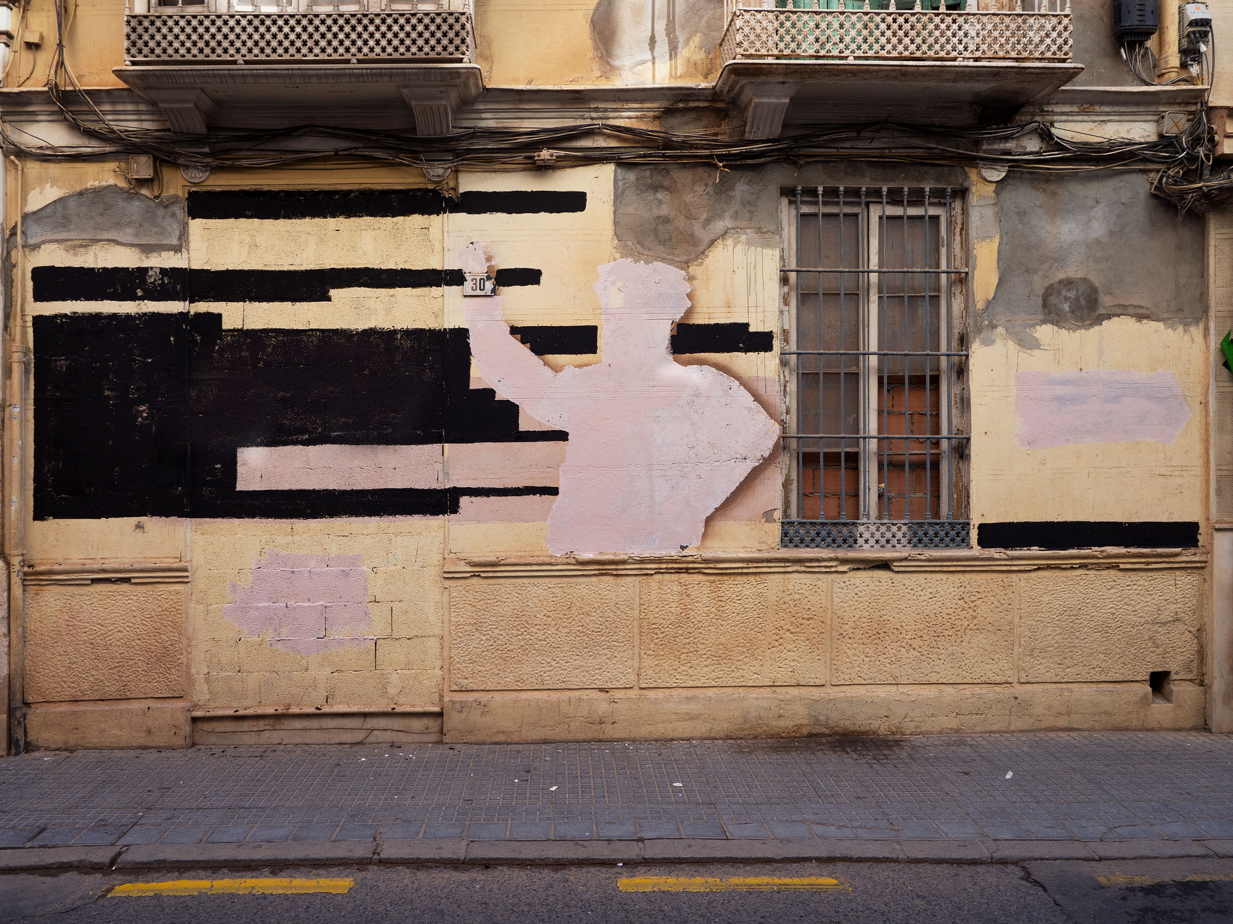 Manifiesto, 2021-2024, Pintura sobre pinturas murales. Málaga, 2022