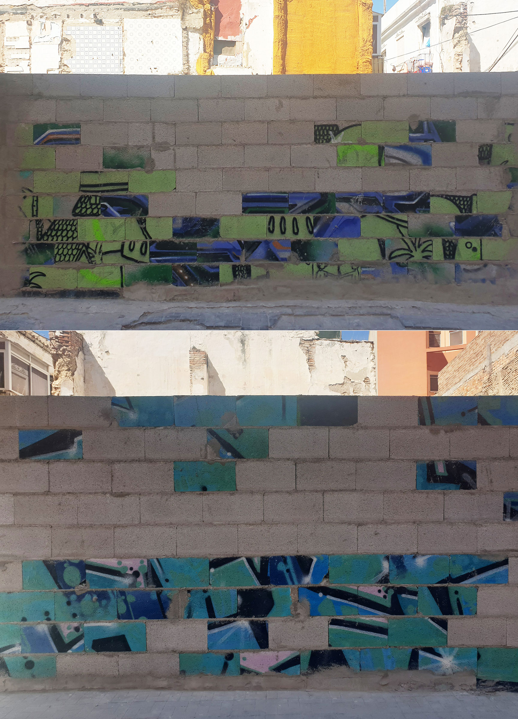 (De)construcción, 2021-2024, Pintura mural. Málaga, 2021