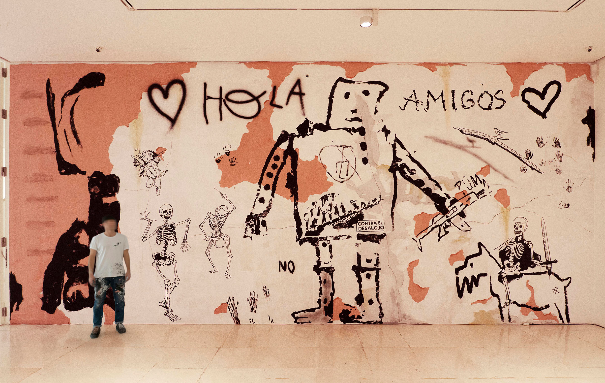 Mover el discurso, 2021-2024, Pintura mural. Málaga, 2022