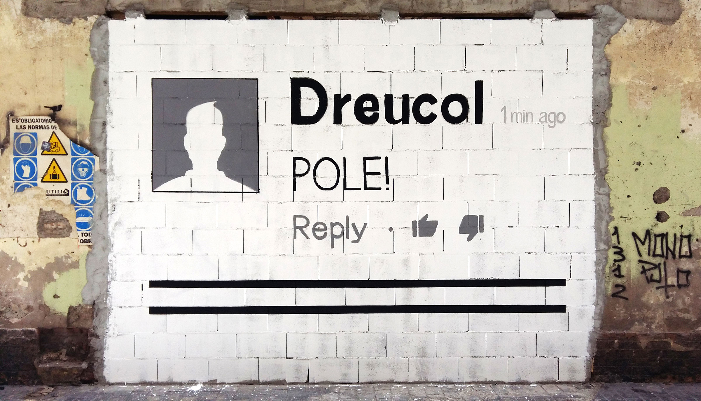 Offline, 2018-2020, Pintura mural y dibujos. Málaga
