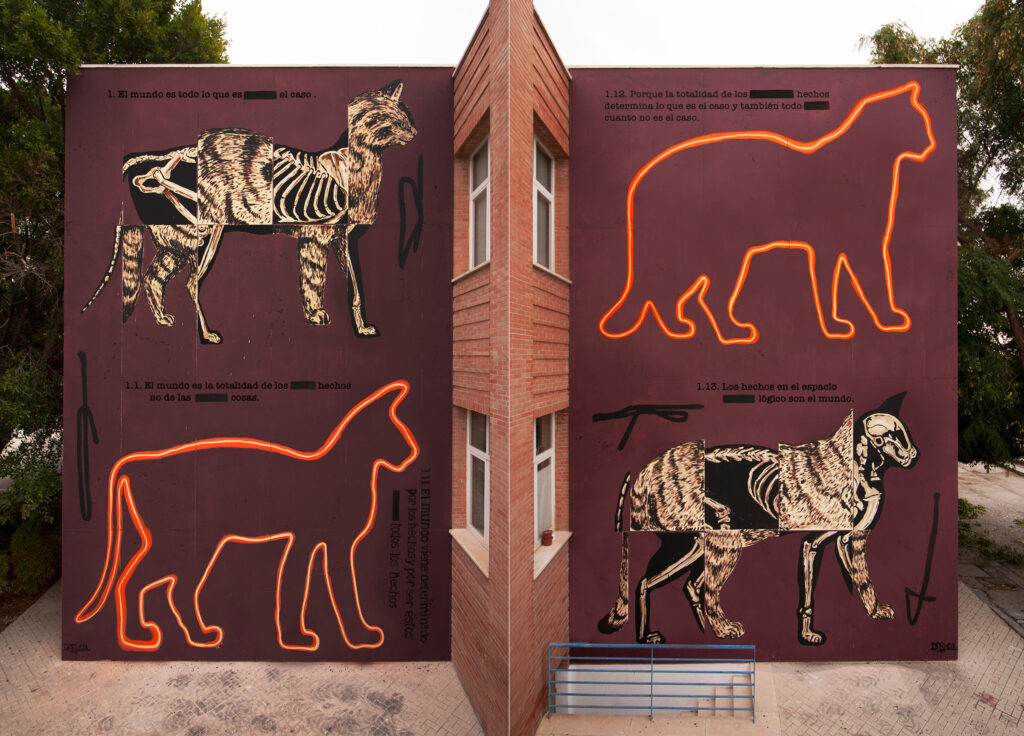 Está y no está, 2018-2020, Pintura mural. Málaga, 2020