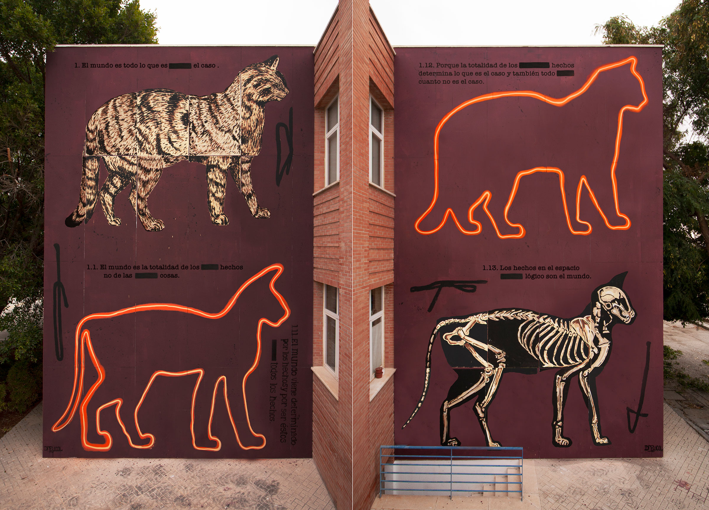 Está y no está, 2018-2020, Pintura mural. Málaga, 2020