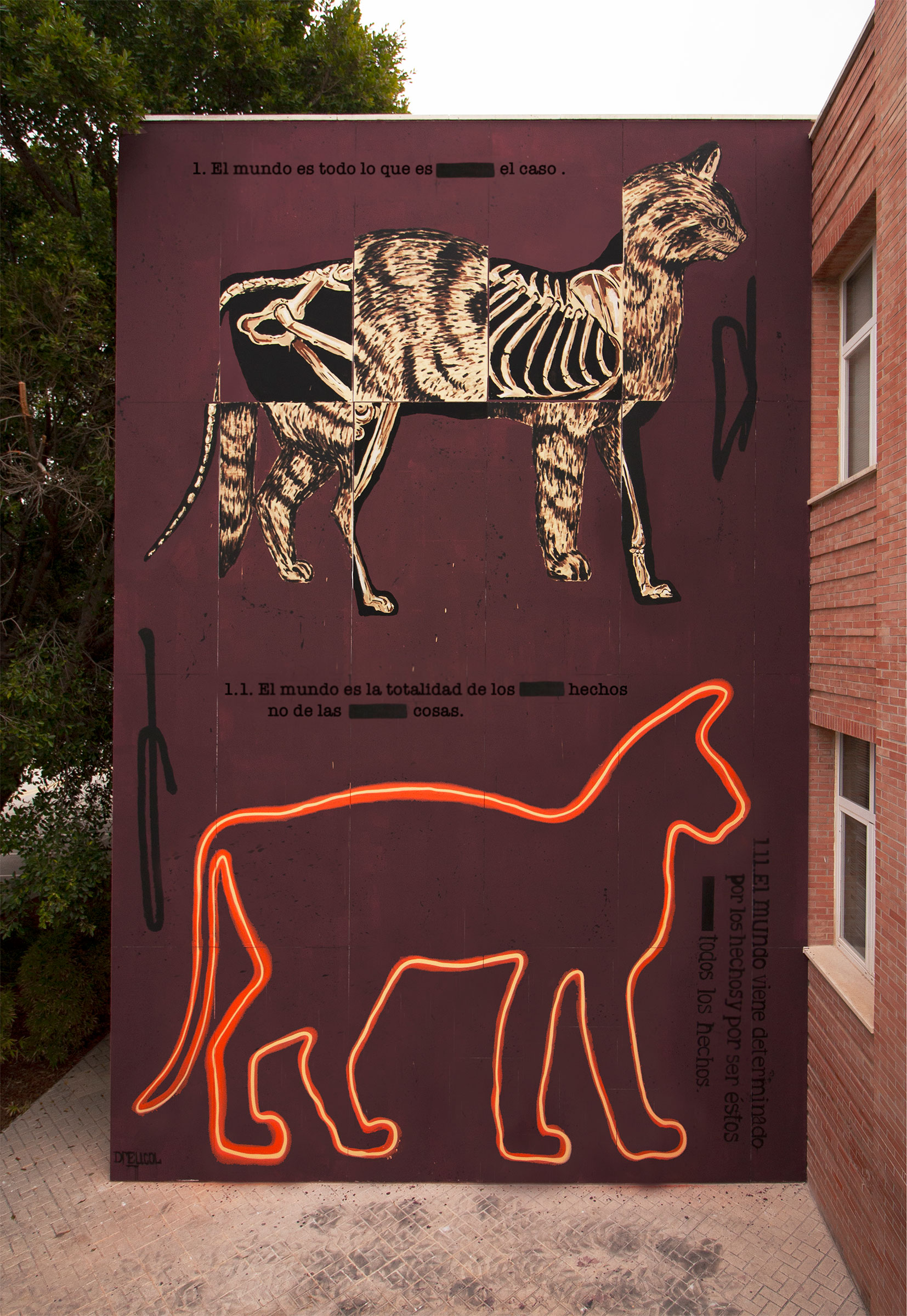 Está y no está, 2018-2020, Pintura mural. Málaga, 2020
