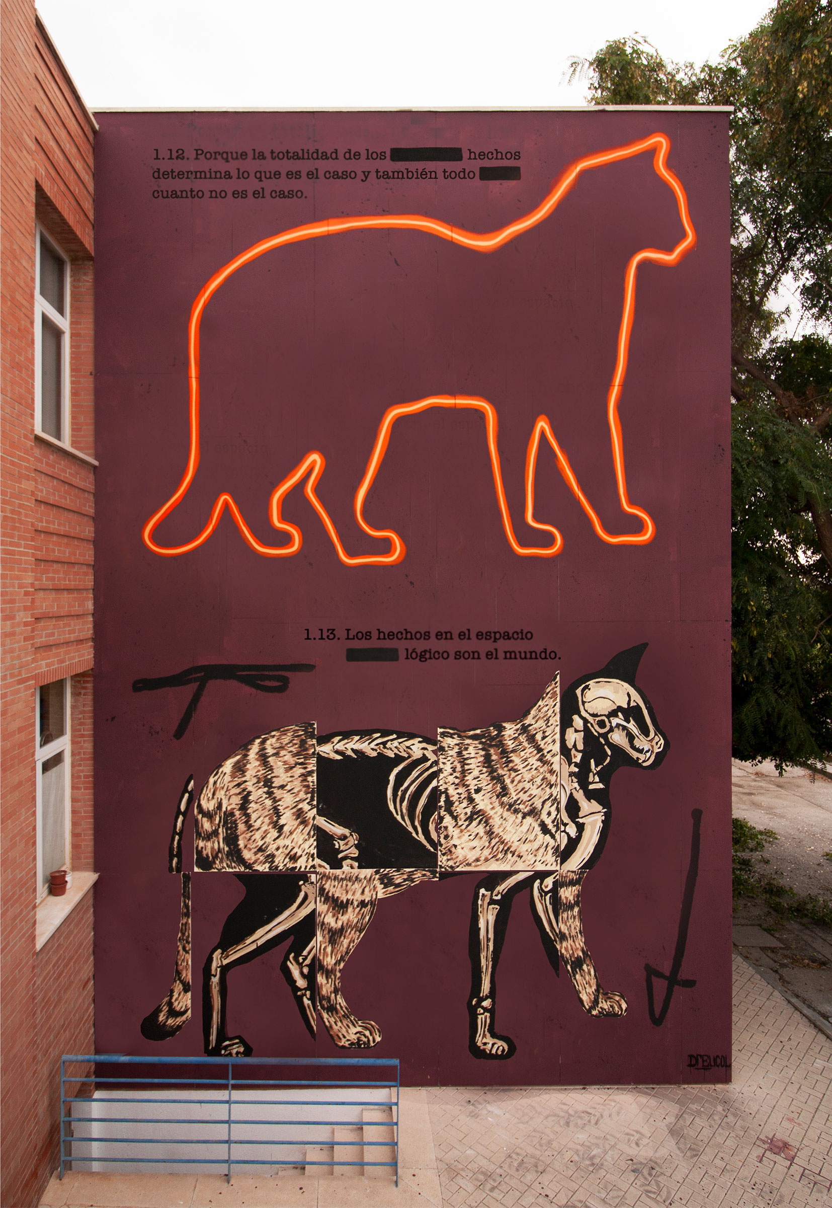 Está y no está, 2018-2020, Pintura mural. Málaga, 2020