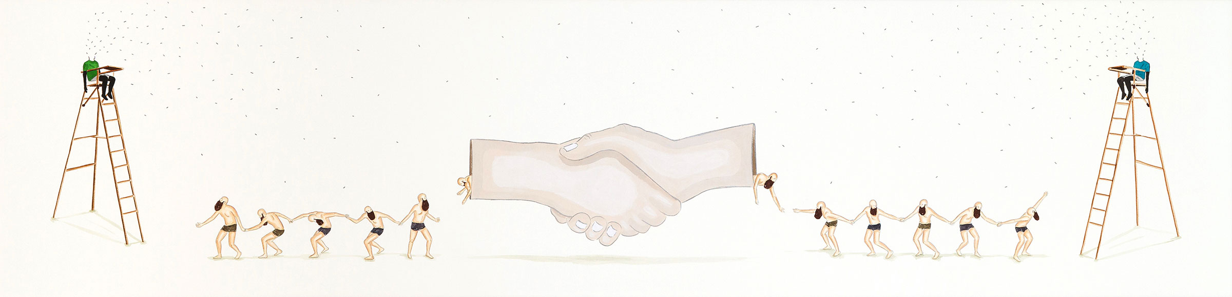 Una vida (dibujo), 2013-2017, Dibujo y obra gráfica sobre papel. Medidas varias.