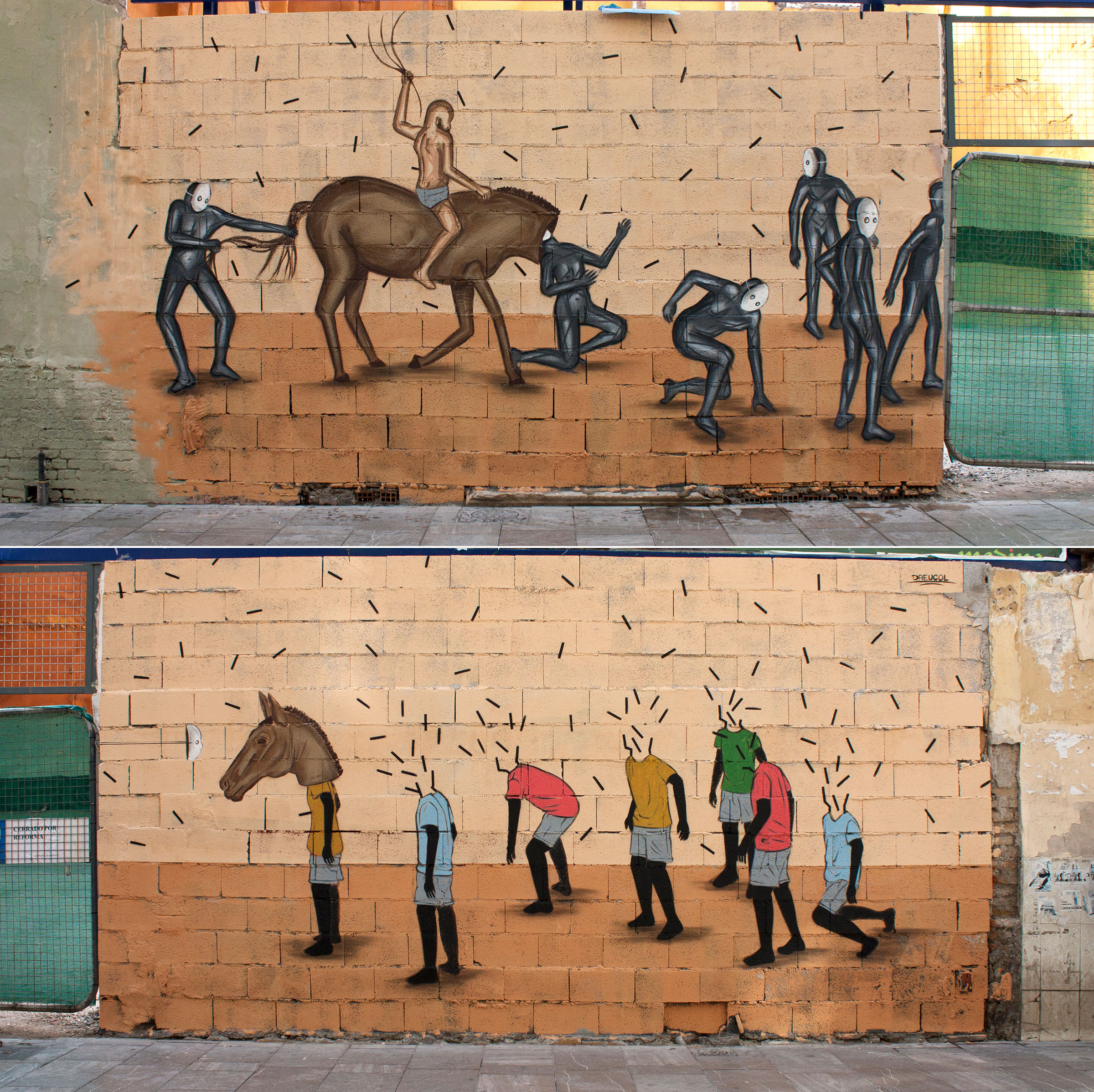 Una vida (mural), 2013-2017, Pintura mural (selección)