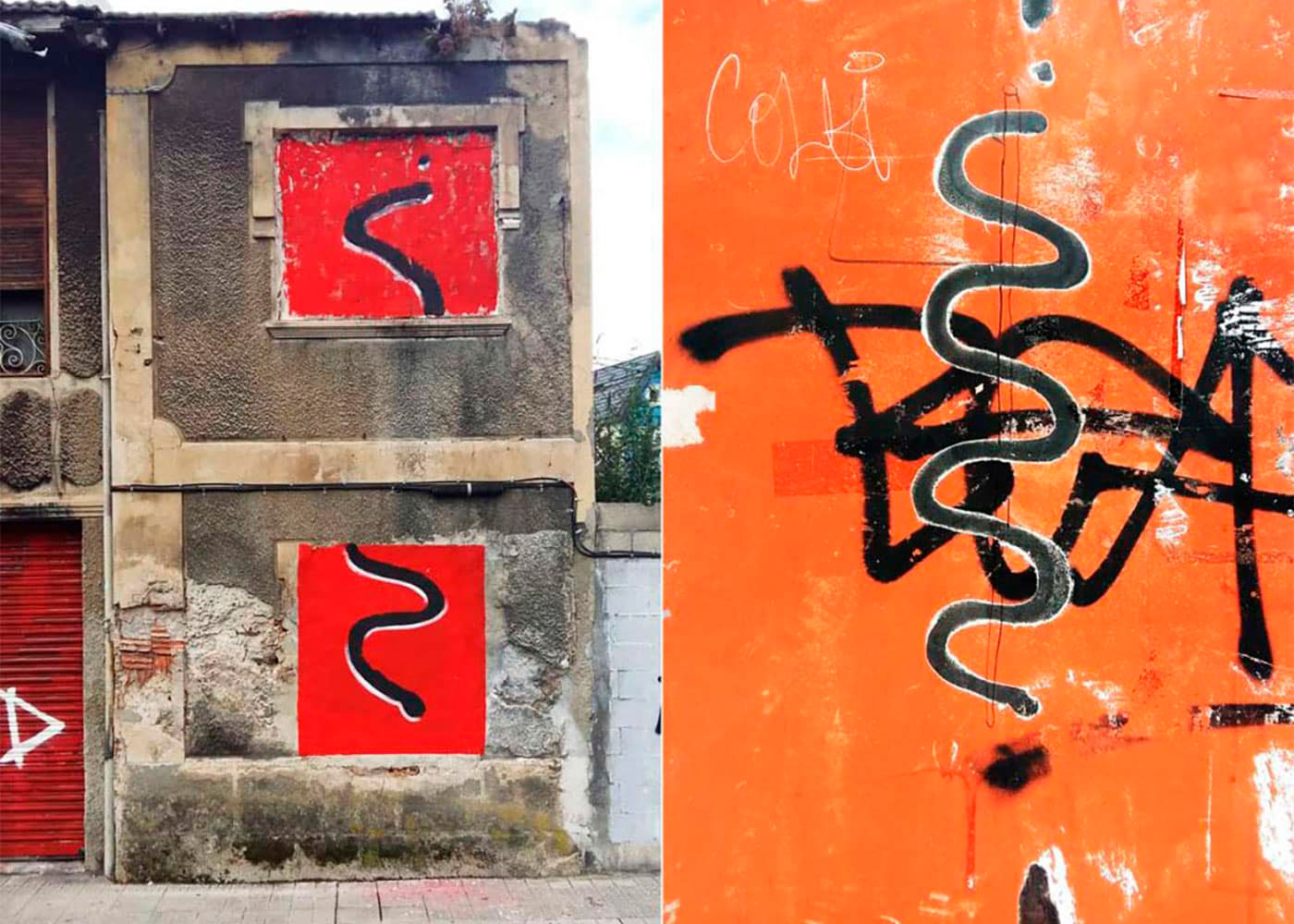 Mirar(se), 2013-2017, Pintura sobre pared. Bilbao, 2017