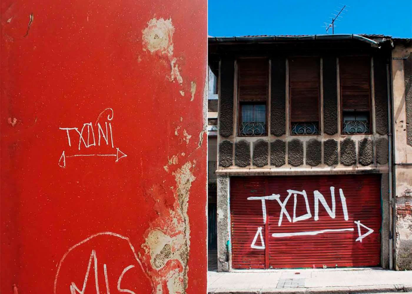 Mirar(se), 2013-2017, Pintura sobre pared. Bilbao, 2017